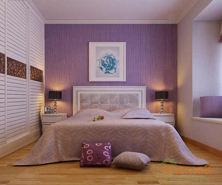 67㎡兩房一廳法式風格女兒房裝修效果圖